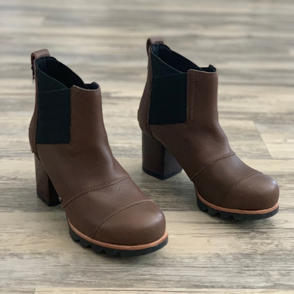 sorel block heel